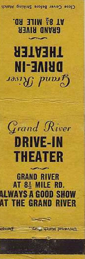 Grand River Drive-In Theatre - Matchbook